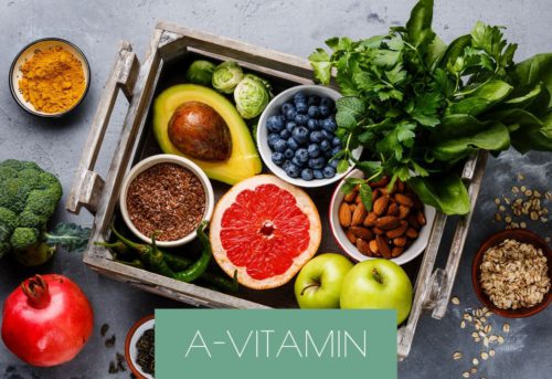 Frukter, bär och grönsaker som är rika på A-vitamin